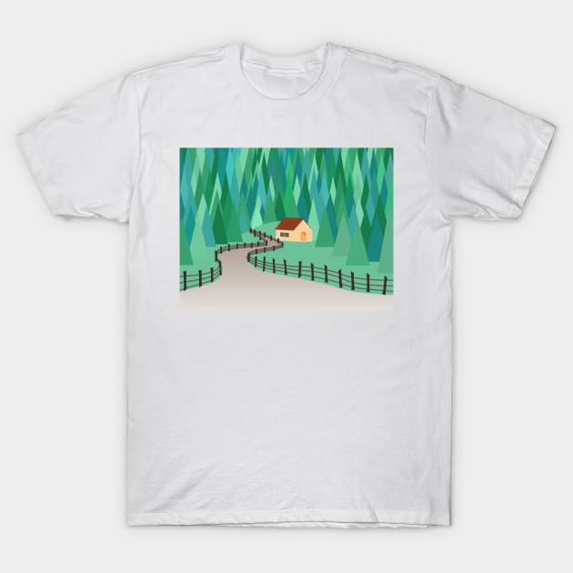 House in the forest T-Shirt by TheLouisa